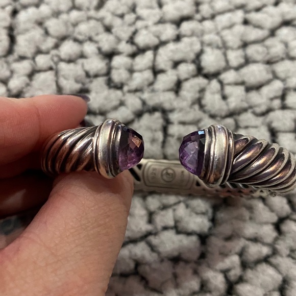David Yurman amethyst waverly bracelet - Picture 4 of 5